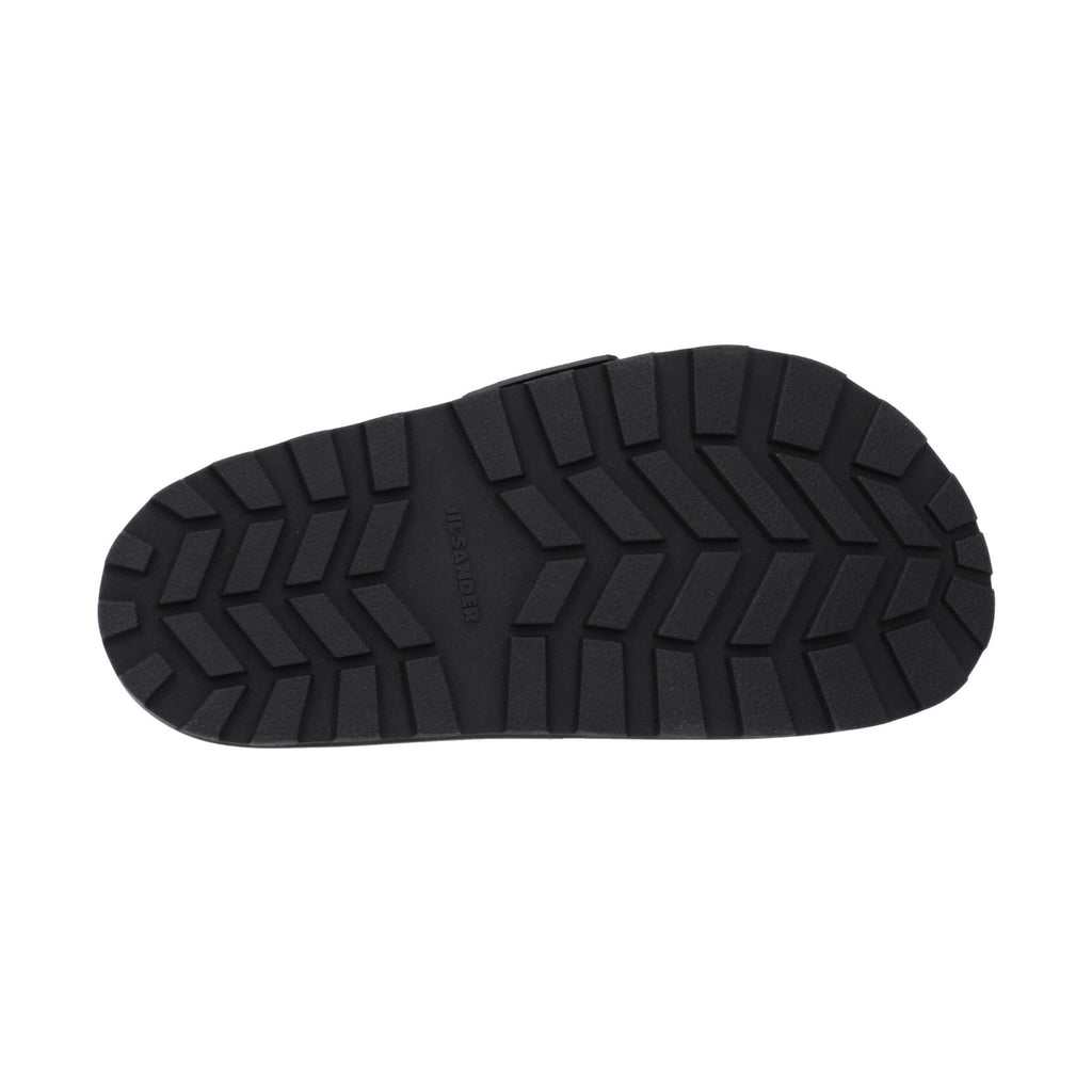 Black Leather Slippers