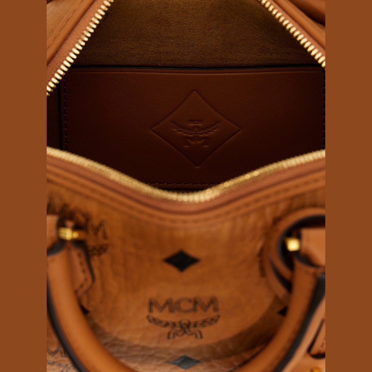 Brown Polyethylene Handbag
