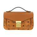 Brown Polyethylene Crossbody Bag