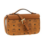 Brown Polyethylene Crossbody Bag