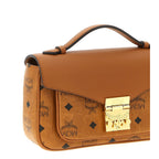 Brown Polyethylene Crossbody Bag