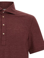 Bordeaux Virgin Wool Polo Shirt