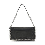Black Polyester Shoulder Bag