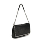 Black Polyester Shoulder Bag
