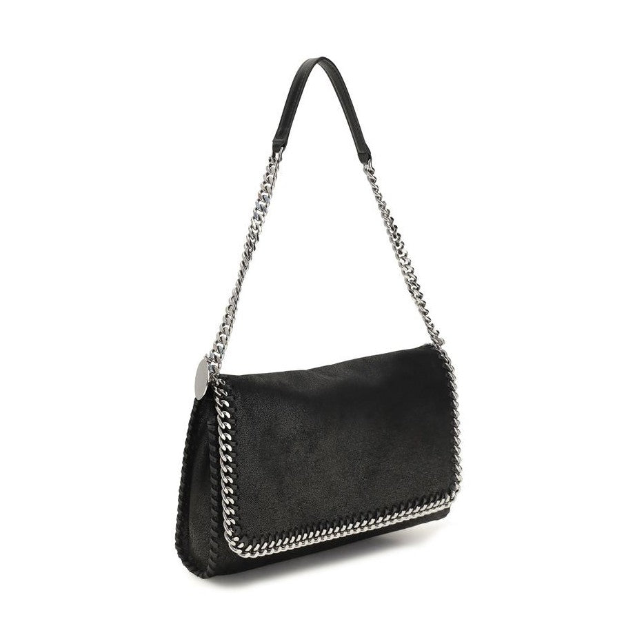 Black Polyester Shoulder Bag