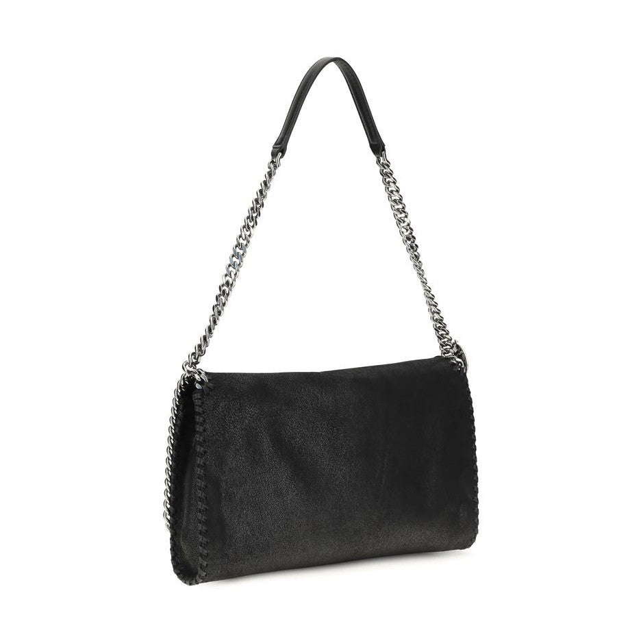 Black Polyester Shoulder Bag