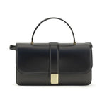 Black Calf Leather Bos Taurus Handbag