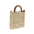 Beige Raffia Handbag