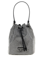 Gray Viscose Handbag