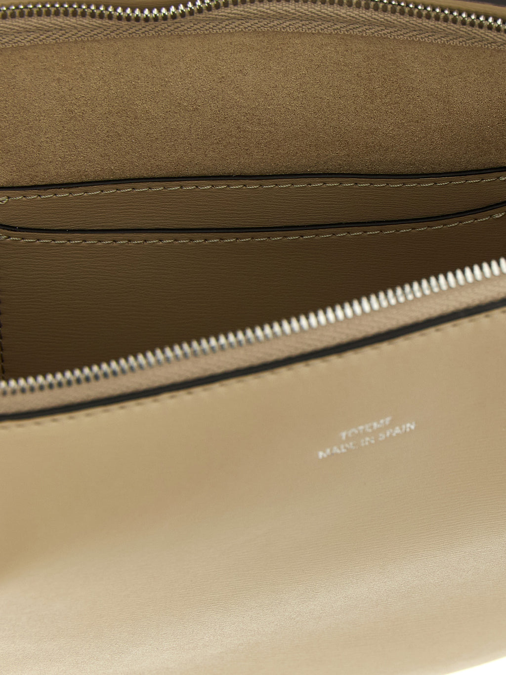Beige Leather Shoulder Bag