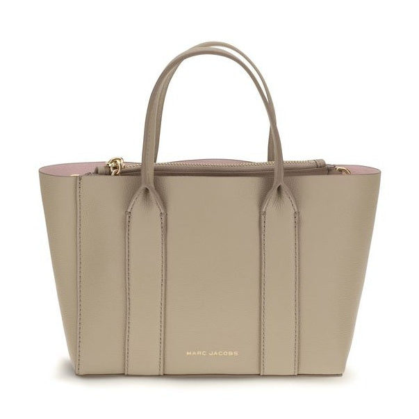 Beige Calf Leather Bos Taurus Shoulder Bag