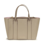 Beige Calf Leather Bos Taurus Shoulder Bag