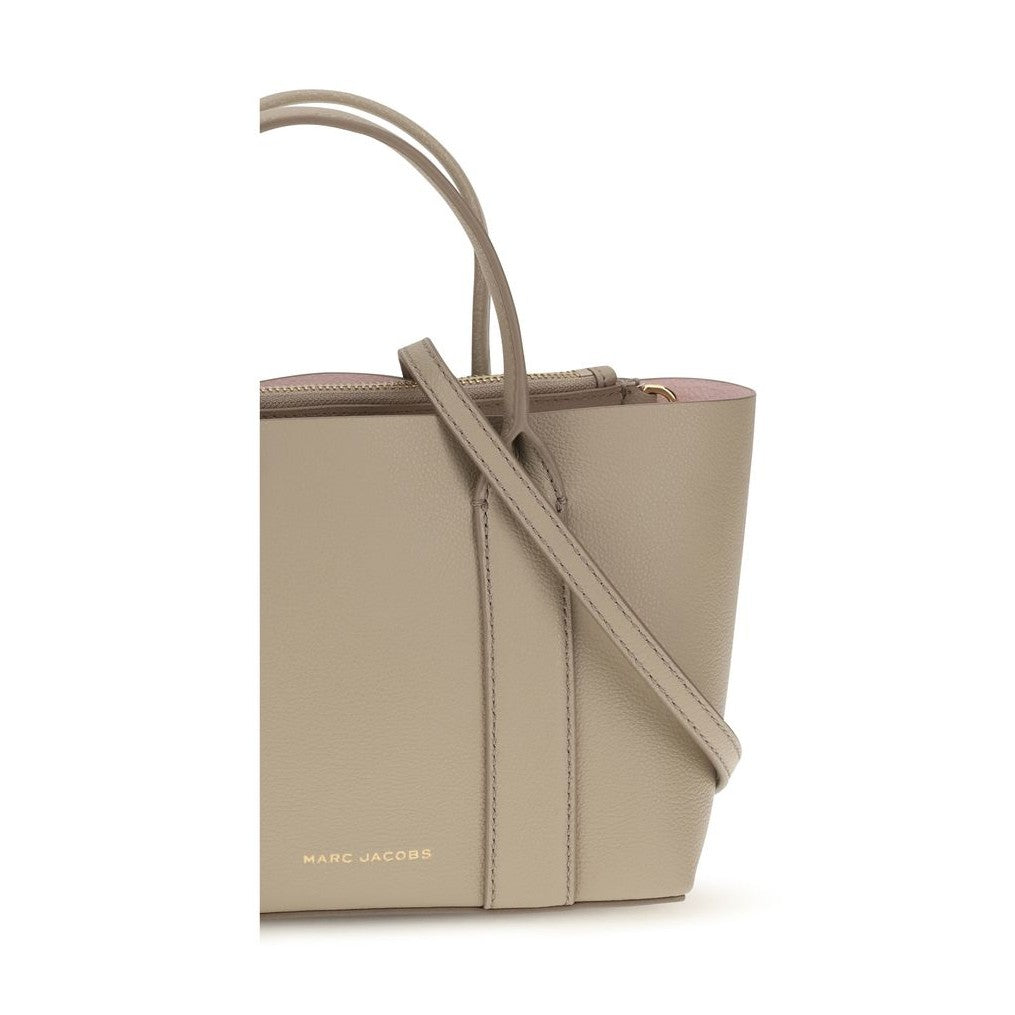 Beige Calf Leather Bos Taurus Shoulder Bag