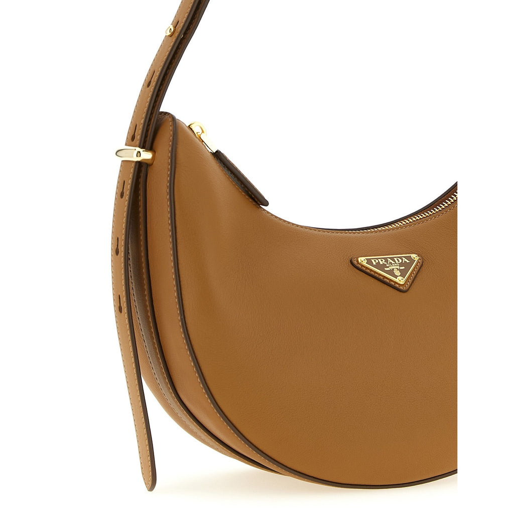 Brown Calfskin Shoulder Bag