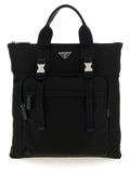 Black Recycled Polyamide Tote Bag