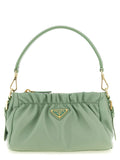 Bicolor Lamb Leather Shoulder Bag
