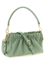 Bicolor Lamb Leather Shoulder Bag