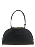 Black Calfskin Shoulder Bag
