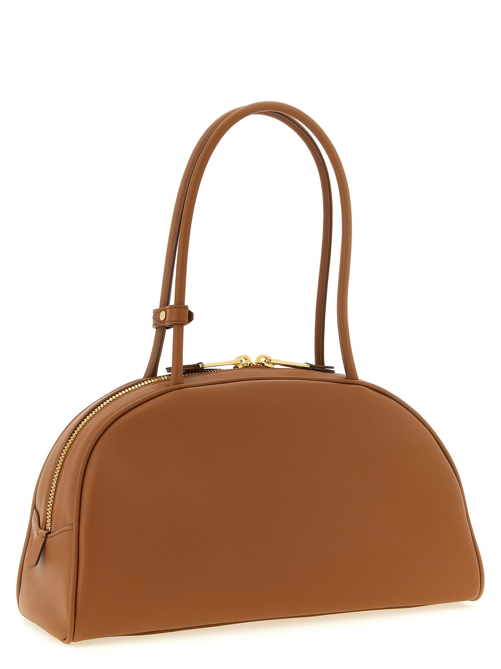 Brown Calfskin Shoulder Bag