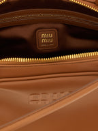 Brown Calfskin Shoulder Bag