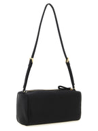 Black Viscose Shoulder Bag