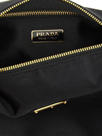 Black Viscose Shoulder Bag
