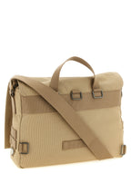 Beige Cotton Crossbody Bag