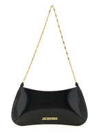 Black Calfskin Shoulder Bag