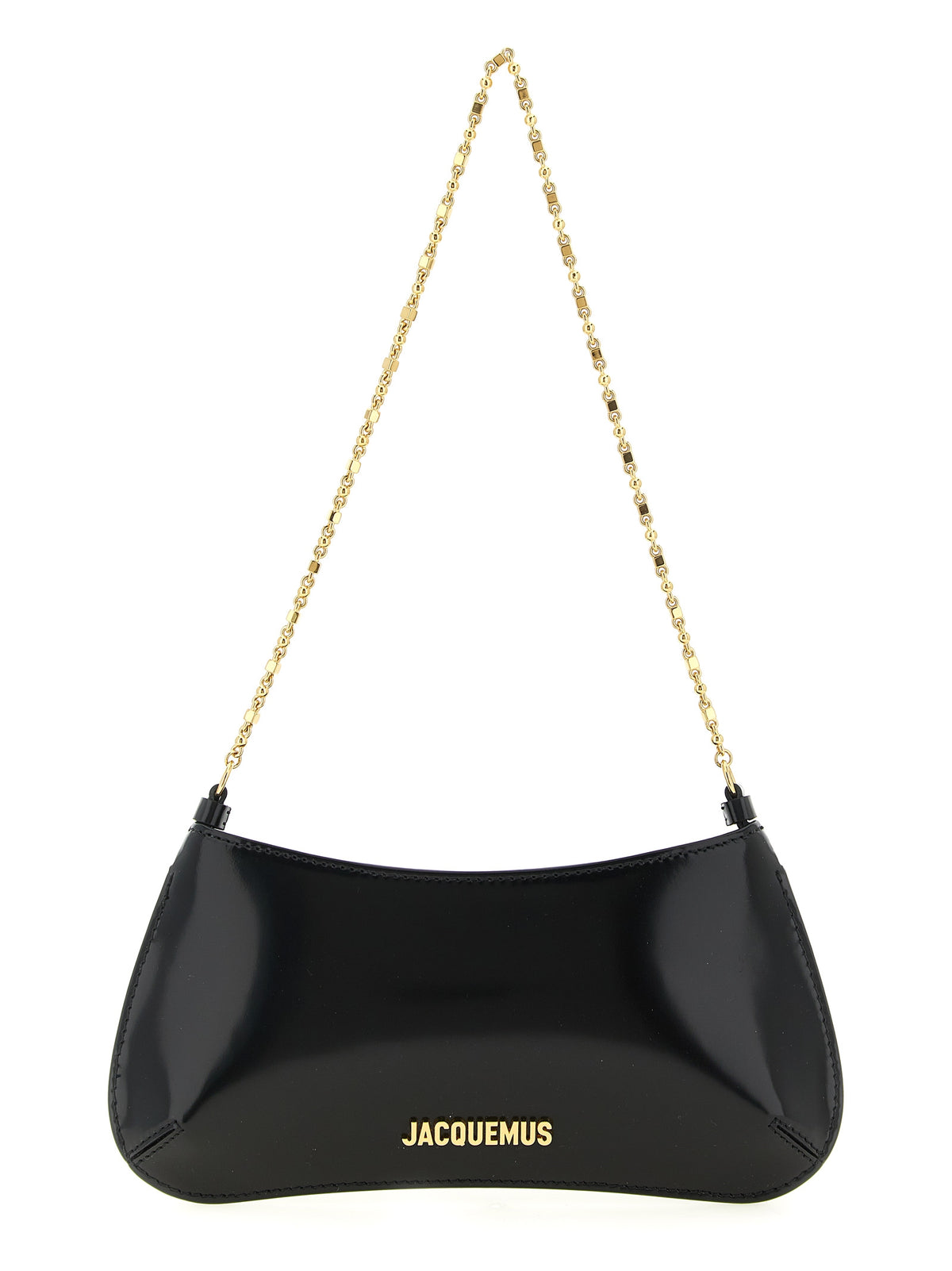 Black Calfskin Shoulder Bag