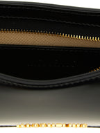 Black Calfskin Shoulder Bag
