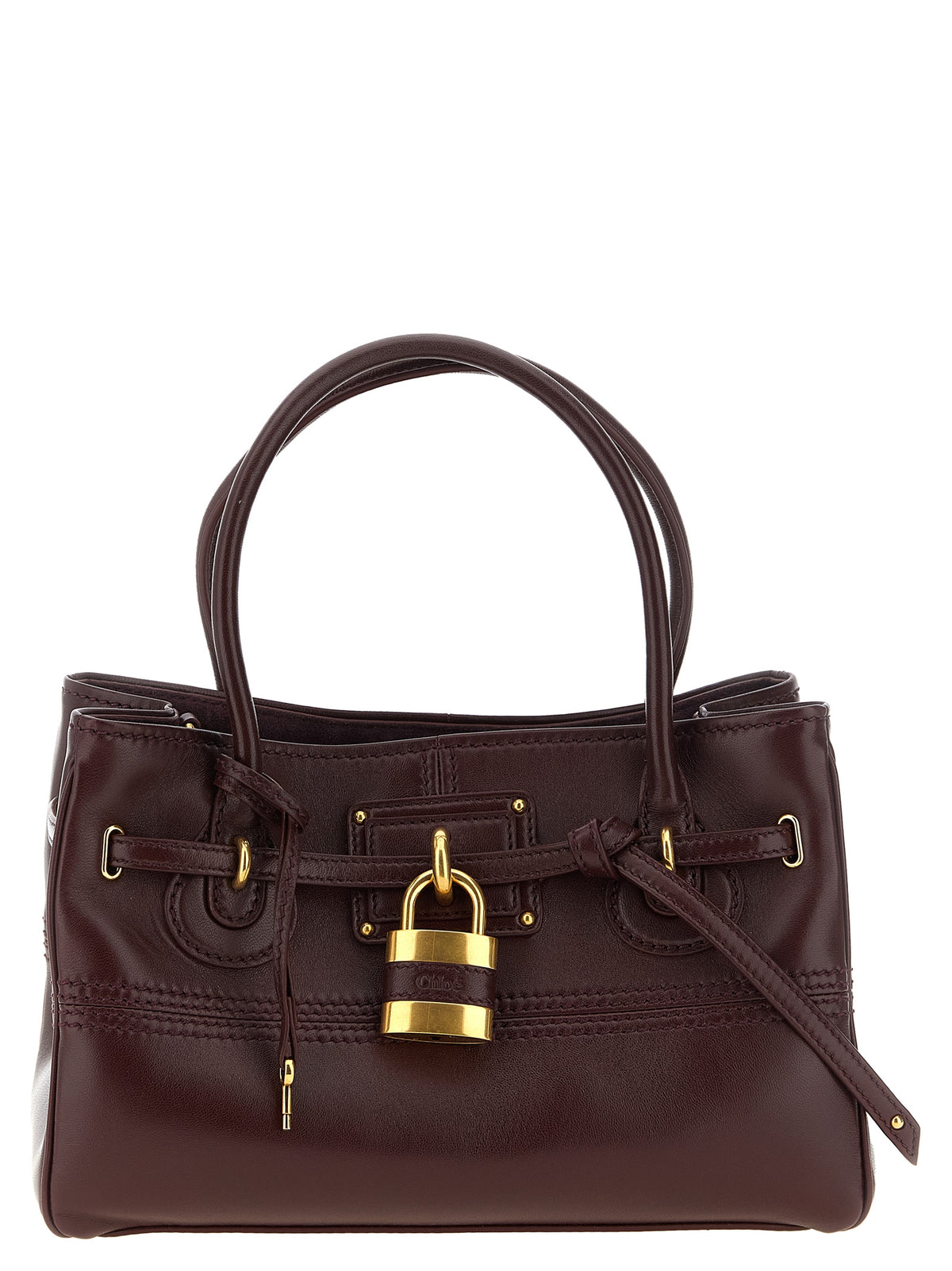 Bordeaux Lamb Leather Shoulder Bag
