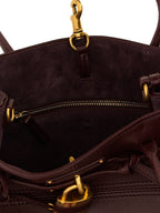 Bordeaux Lamb Leather Shoulder Bag