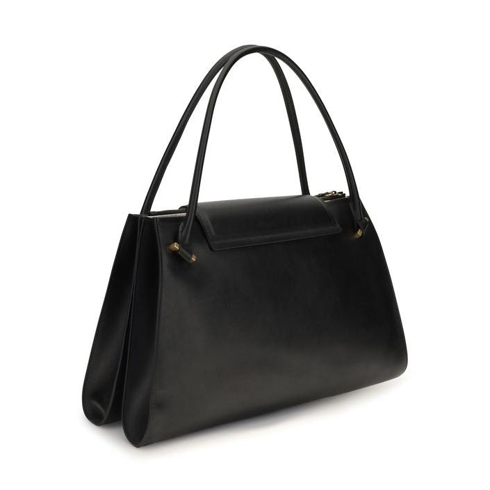 Black Calf Leather Bos Taurus Shoulder Bag