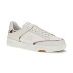 White Calf Leather Bos Taurus Low Top Sneakers