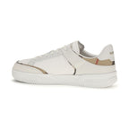 White Calf Leather Bos Taurus Low Top Sneakers