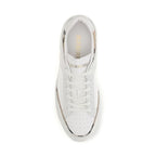 White Calf Leather Bos Taurus Low Top Sneakers