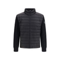Black Recycled Polyamide Full-Length Jacket