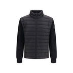 Black Recycled Polyamide Full-Length Jacket
