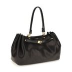 Black Calf Leather Bos Taurus Shoulder Bag