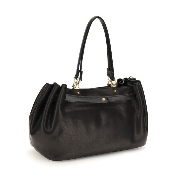 Black Calf Leather Bos Taurus Shoulder Bag