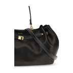Black Calf Leather Bos Taurus Shoulder Bag