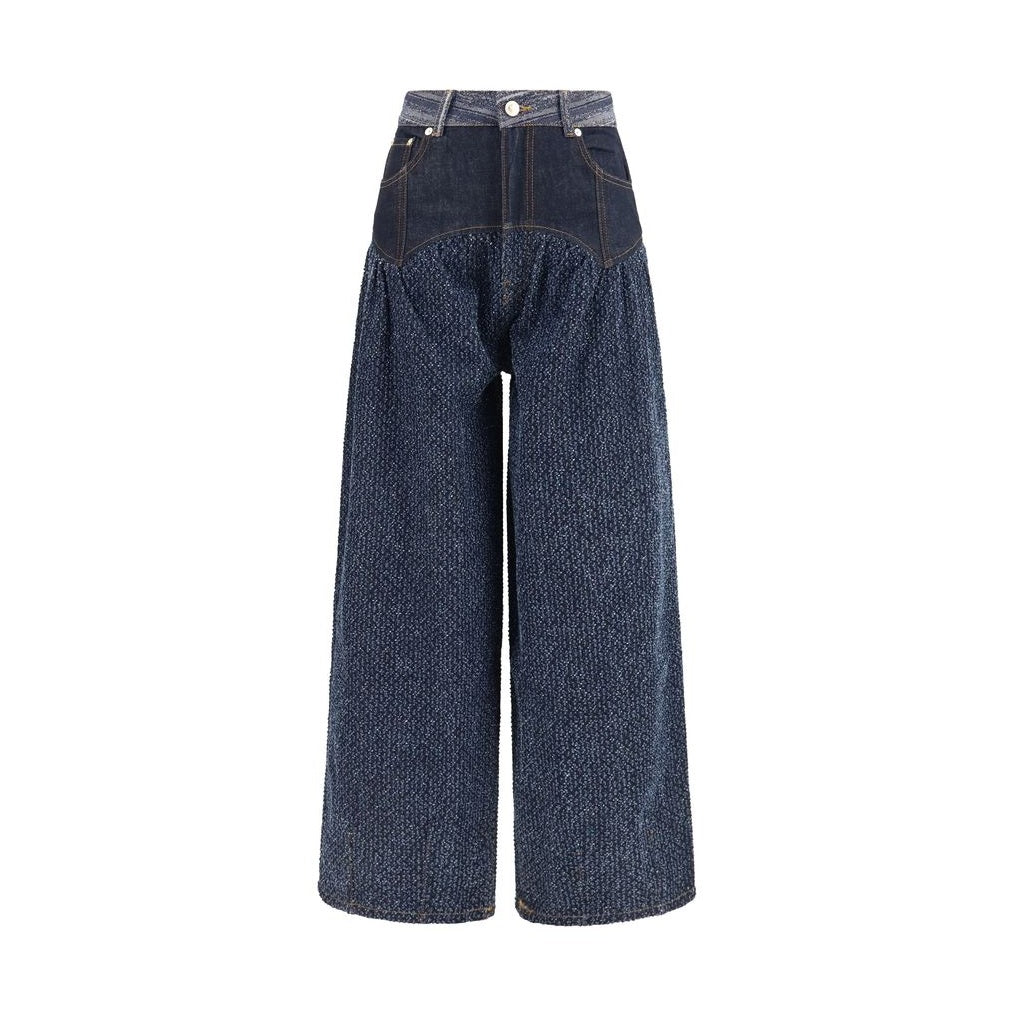 Blue Cotton Jeans Denim