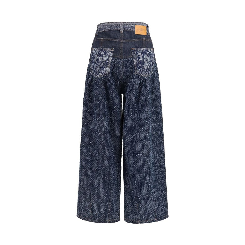 Blue Cotton Jeans Denim