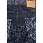 Blue Cotton Jeans Denim