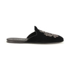 Black Velvet Flats