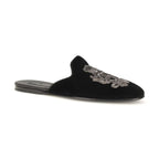 Black Velvet Flats