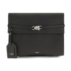 Black Calf Leather Bos Taurus Shoulder Bag