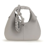 Gray Polyester Shoulder Bag