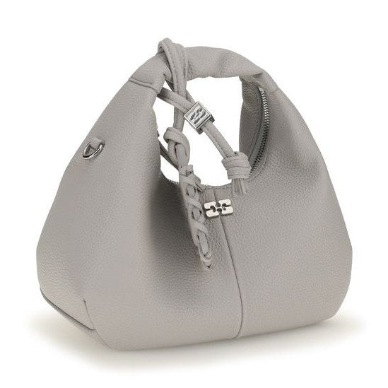 Gray Polyester Shoulder Bag