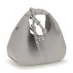 Gray Polyester Shoulder Bag